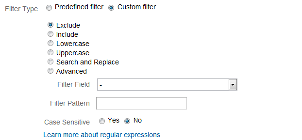 Custom filter