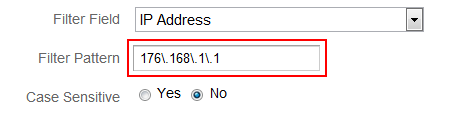 Google Analytics IP address range filter