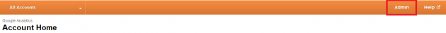 Google Analytics admin