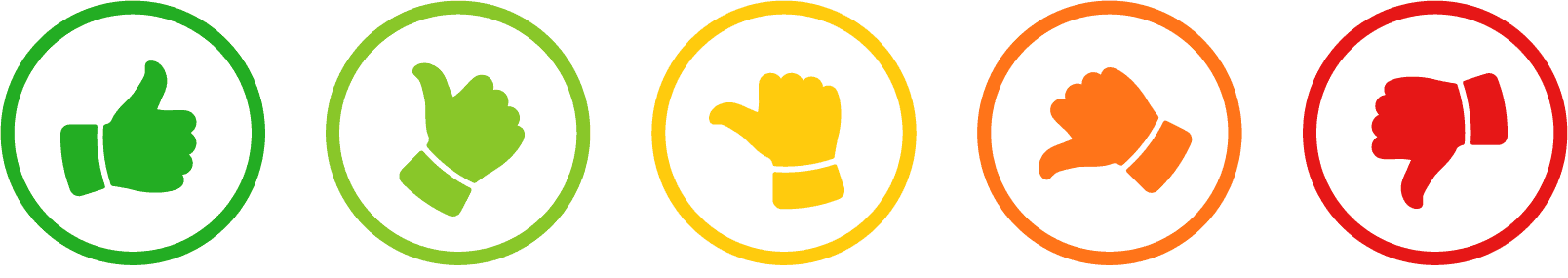 thumbs up thumbs down - no text